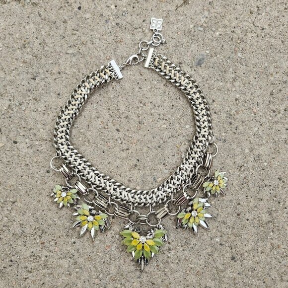 5/$100 SALE - BGBGMAxAzria Floral Stone Aqua Combo Necklace - Picture 4 of 8